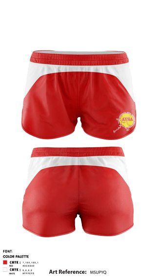 Women's Shorts,  AYSA of North Park Girls Softball, Softball, Teamtime, Team time, sublimation, custom sports apparel, team uniforms, spirit wear, spiritwear, sports uniforms, custom shirts, team store, custom team store, fundraiser sports, apparel fundraiser