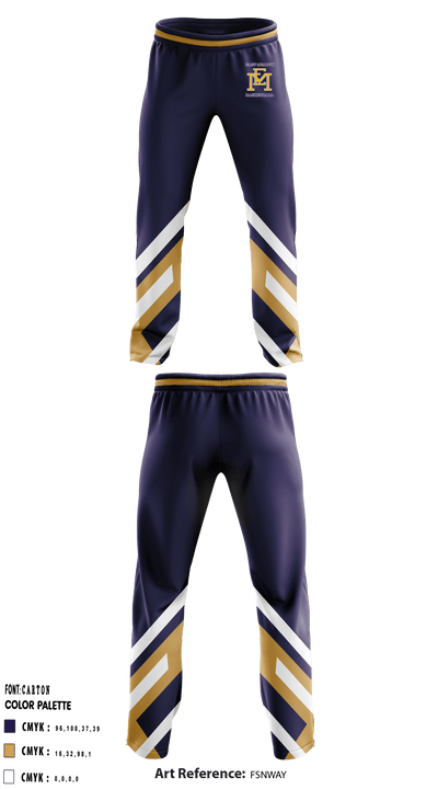 East Meadow High School Basketball 25395944 Sweatpants - 1