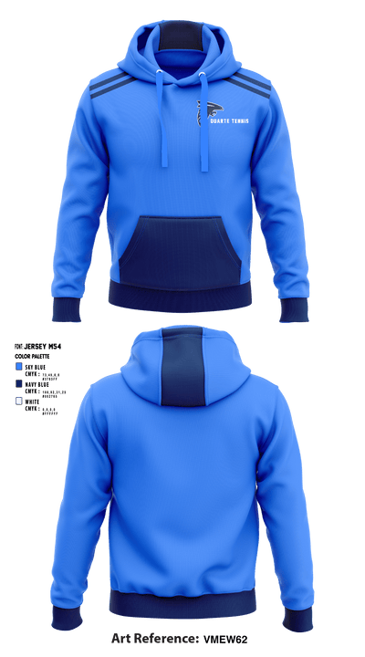 Duarte High School Tennis 45952175 Hoodie - 1