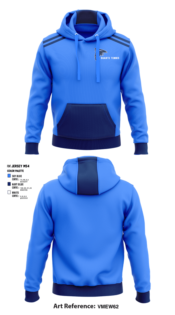 Hoodie, Duarte High School Tennis, Tennis, Teamtime, Team time, sublimation, custom sports apparel, team uniforms, spirit wear, spiritwear, sports uniforms, custom shirts, team store, custom team store, fundraiser sports, apparel fundraiser