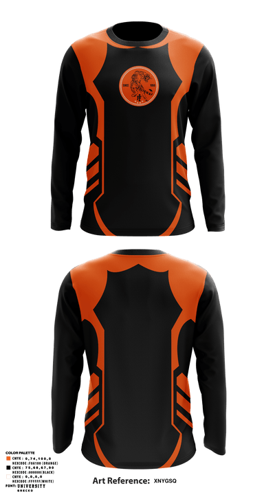 Tiger Wrestling 95214865 Long Sleeve Performance Shirt - 3