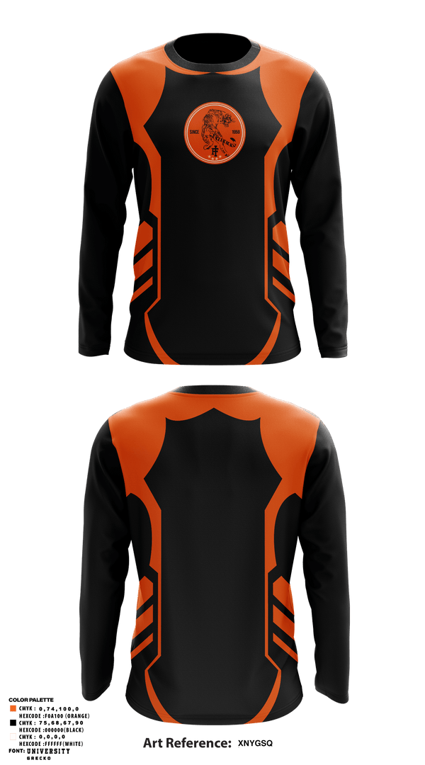Long Sleeve Performance Shirt, Tiger Wrestling, Wrestling, Teamtime, Team time, sublimation, custom sports apparel, team uniforms, spirit wear, spiritwear, sports uniforms, custom shirts, team store, custom team store, fundraiser sports, apparel fundraiser