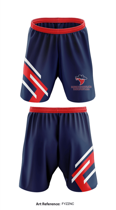 Saugerties Outlaws Youth Football 64678196 Athletic Shorts With Pockets - 1
