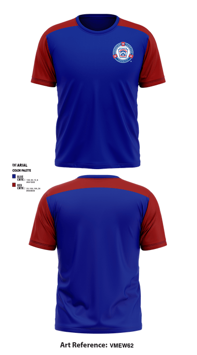 Newport Little League 56400248 Short Sleeve Performance Shirt - 1