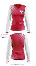 Gwynedd Mercy Academy High School Golf 68672760 Women's Long Sleeve V-neck Shirt - 1