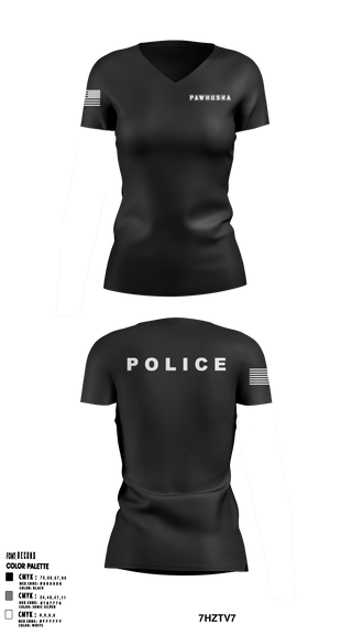 Women's Short Sleeve Vneck Shirt, , Police, Teamtime, Team time, sublimation, custom sports apparel, team uniforms, spirit wear, spiritwear, sports uniforms, custom shirts, team store, custom team store, fundraiser sports, apparel fundraiser
