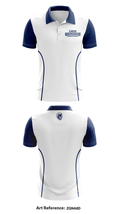 Yuma High School Basketball 97290684 Short Sleeve Performance Polo - 5