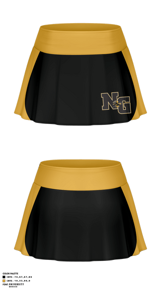 Skort, Neumann-Goretti High School Cheer, School Spirit Store, Teamtime, Team time, sublimation, custom sports apparel, team uniforms, spirit wear, spiritwear, sports uniforms, custom shirts, team store, custom team store, fundraiser sports, apparel fundraiser