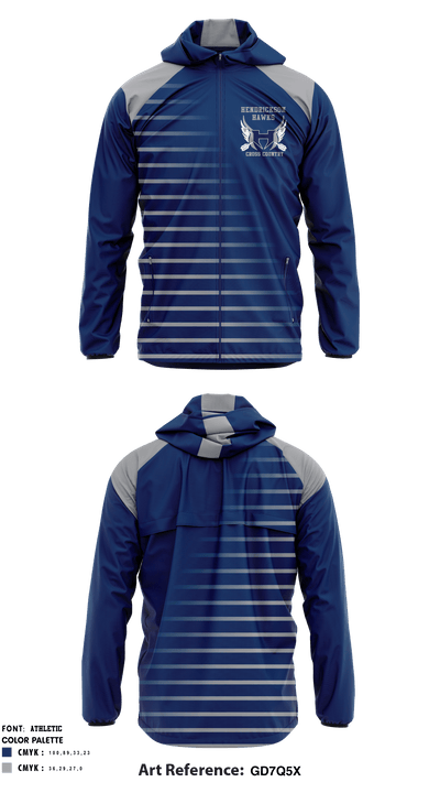 Hendrickson High School Cross Country 18590951 Windbreaker - 2
