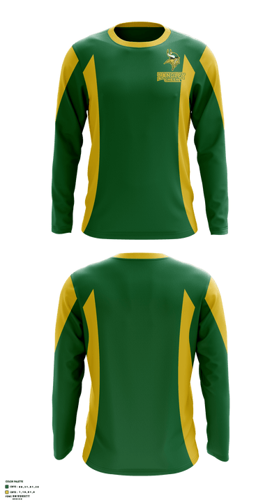 Langley High School Cheer 53056904 Long Sleeve Performance Shirt - 1