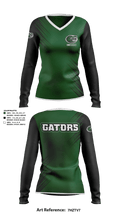 South Terrebonne Gators 44685060 Women's Long Sleeve V-neck Shirt - 1