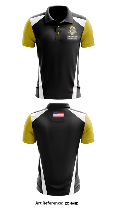 Country Meadows Middle School 25475172 Short Sleeve Performance Polo - 1