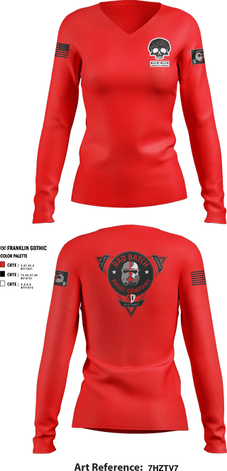 Women's Long Sleeve Vneck Shirt, , Army, Teamtime, Team time, sublimation, custom sports apparel, team uniforms, spirit wear, spiritwear, sports uniforms, custom shirts, team store, custom team store, fundraiser sports, apparel fundraiser