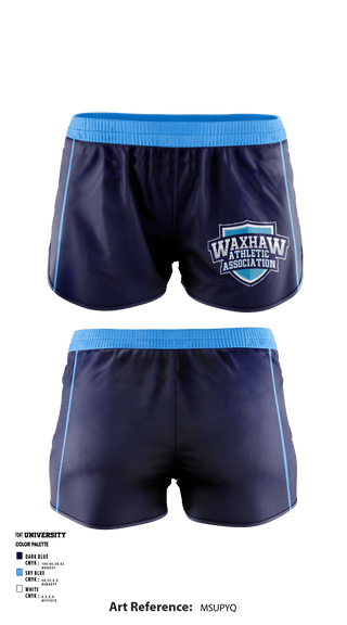 Women's Shorts, Waxhaw Athletic Association, Spirit Store, Teamtime, Team time, sublimation, custom sports apparel, team uniforms, spirit wear, spiritwear, sports uniforms, custom shirts, team store, custom team store, fundraiser sports, apparel fundraiser