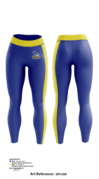 Calvert High School Lacrosse 53114333 Womens Leggings - 1