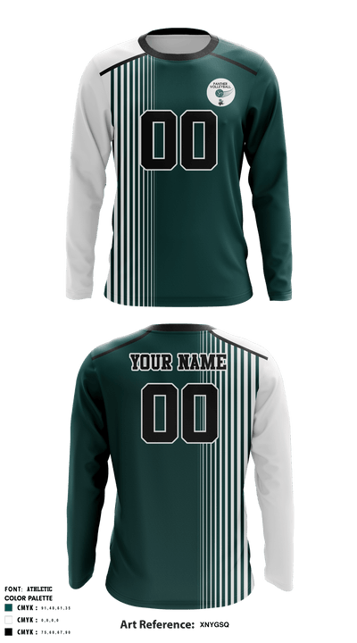 Pioneer Valley High School Men's Volleyball 5540258 Long Sleeve Performance Shirt - 3