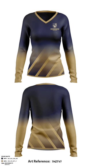 Women's Long Sleeve Vneck Shirt, Independence High School Soccer, Men's Soccer, Teamtime, Team time, sublimation, custom sports apparel, team uniforms, spirit wear, spiritwear, sports uniforms, custom shirts, team store, custom team store, fundraiser sports, apparel fundraiser