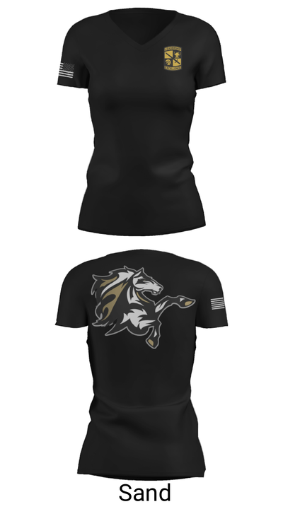 FSU ROTC 41025512 Women's Short Sleeve V-neck Shirt - 27