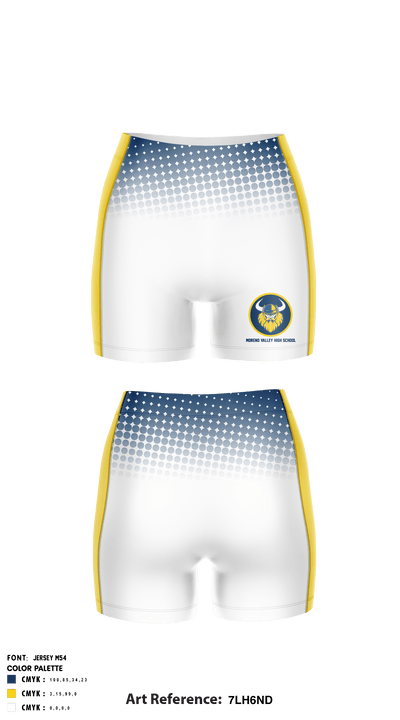 Moreno Valley High School Women's Volleyball 2791707 Compression Shorts - 2