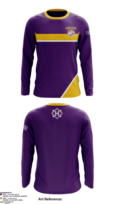 Hattiesburg High School Powerlifting 97684171 Long Sleeve Performance Shirt - 2