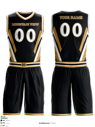 Mens Basketball Jersey, Mountain View High School Basketball, Men's Basketball, Teamtime, Team time, sublimation, custom sports apparel, team uniforms, spirit wear, spiritwear, sports uniforms, custom shirts, team store, custom team store, fundraiser sports, apparel fundraiser