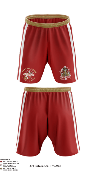 Athletic Shorts With Pockets, CC Niners, Football, Teamtime, Team time, sublimation, custom sports apparel, team uniforms, spirit wear, spiritwear, sports uniforms, custom shirts, team store, custom team store, fundraiser sports, apparel fundraiser