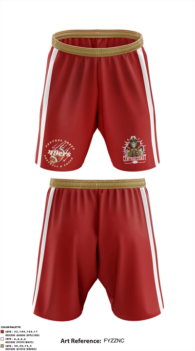 CC Niners 71158351 Athletic Shorts With Pockets - 1