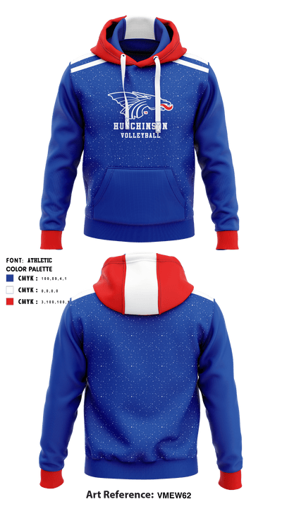 Hutchinson Community College Volleyball 47932057 Hoodie - 1