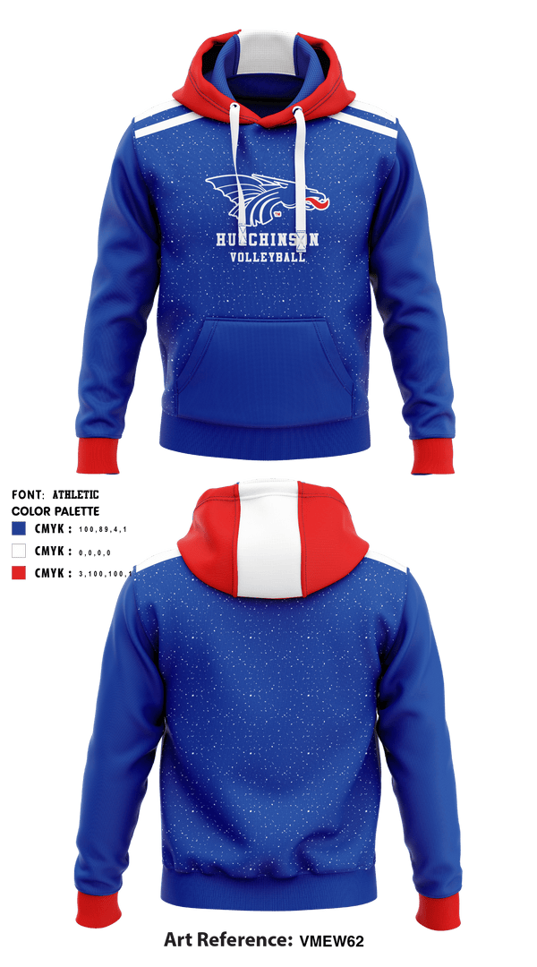 Hoodie, Hutchinson Community College Volleyball, Women's Volleyball, Teamtime, Team time, sublimation, custom sports apparel, team uniforms, spirit wear, spiritwear, sports uniforms, custom shirts, team store, custom team store, fundraiser sports, apparel fundraiser