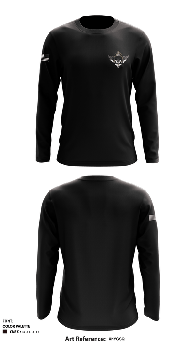 E 4-4 Attack Battalion 76590899 Long Sleeve Performance Shirt - 1