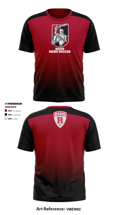 Regis High School Soccer 67289925 Short Sleeve Performance Shirt - 1