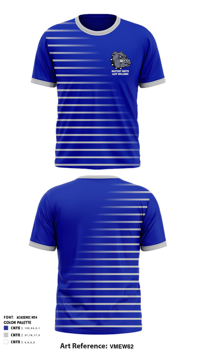 Mastery South Lady Bulldogs 88871826 Short Sleeve Performance Shirt - 2