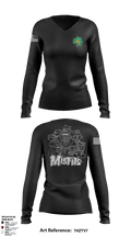 Burton Fire District Shift 1 94730632 Women's Long Sleeve V-neck Shirt - 1