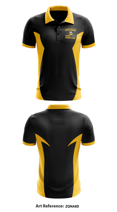 Archbishop Wood Catholic Wrestling 65473531 Short Sleeve Performance Polo - 1