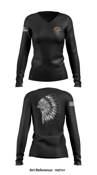 Women's Long Sleeve Vneck Shirt, , Marines, Teamtime, Team time, sublimation, custom sports apparel, team uniforms, spirit wear, spiritwear, sports uniforms, custom shirts, team store, custom team store, fundraiser sports, apparel fundraiser