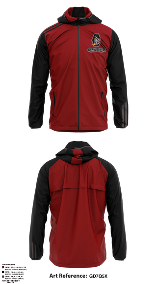 Windbreaker, Chancellor Chargers, Wrestling, Teamtime, Team time, sublimation, custom sports apparel, team uniforms, spirit wear, spiritwear, sports uniforms, custom shirts, team store, custom team store, fundraiser sports, apparel fundraiser
