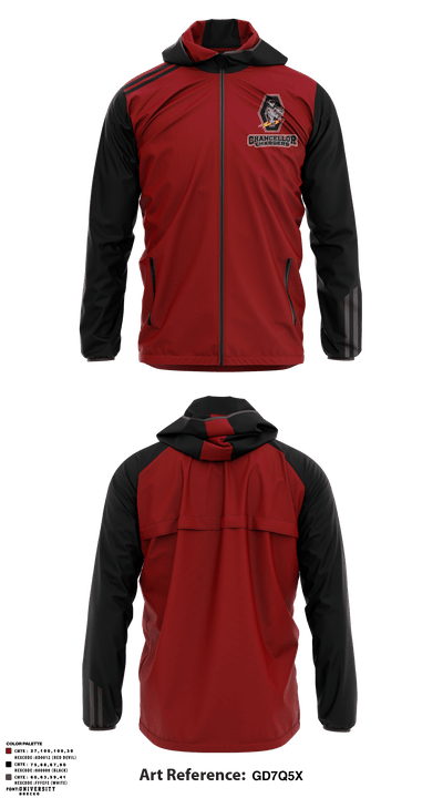 Chancellor Chargers 8081772 Windbreaker - 1