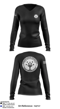 Crime Suppression Team 95365970 Women's Long Sleeve V-neck Shirt - 1