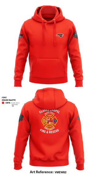 Hoodie, Clarks Chapel Fire & Rescue, Fire Department, Teamtime, Team time, sublimation, custom sports apparel, team uniforms, spirit wear, spiritwear, sports uniforms, custom shirts, team store, custom team store, fundraiser sports, apparel fundraiser