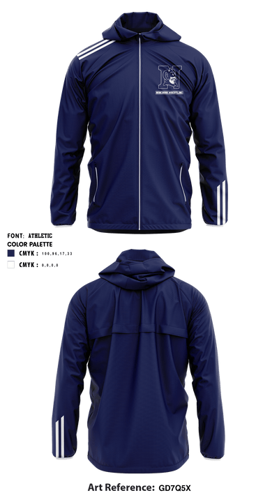 Norcross High School Wrestling 64880600 Windbreaker - 2