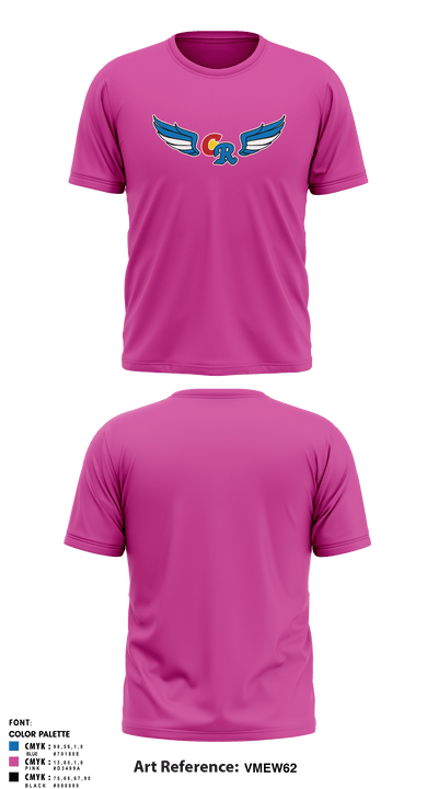 Coal Ridge HS Track & Field 68083427 Short Sleeve Performance Shirt - 1