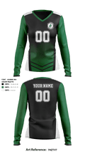D C Everest High School Women's Volleyball 94932616 Long Sleeve Shooting Shirt - 1