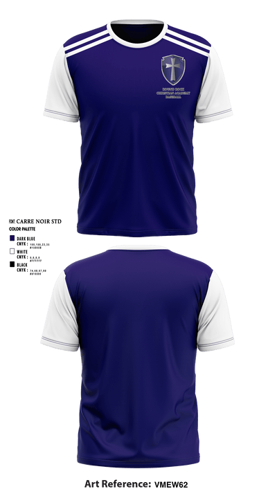 Round Rock Christian Academy Baseball 63729478 Short Sleeve Performance Shirt - 1