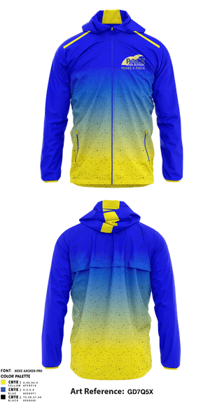 Windbreaker, Pace Track & Field, Track & Field, Teamtime, Team time, sublimation, custom sports apparel, team uniforms, spirit wear, spiritwear, sports uniforms, custom shirts, team store, custom team store, fundraiser sports, apparel fundraiser