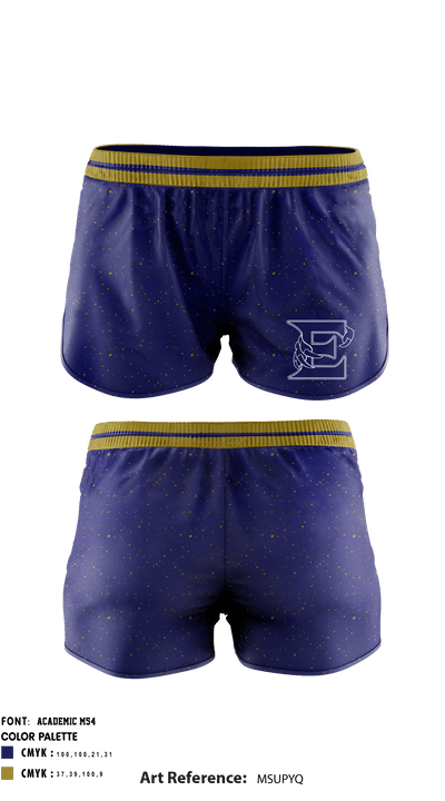 Eustis High School Cheer 65261062 Women's Shorts - 1