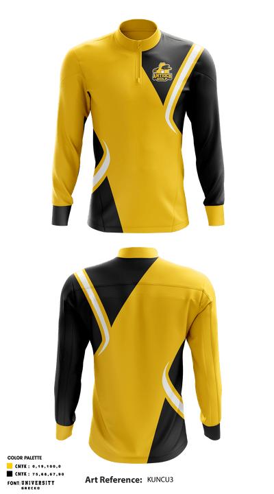 Antioch High School Golf 50837355 Quarter Zip Jacket - 1