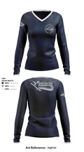 Velocity Dance Team 59959409 Women's Long Sleeve V-neck Shirt - 1