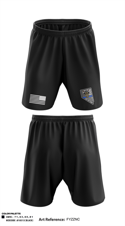 US Federal Air Marshals 31375832 Athletic Shorts With Pockets - 2