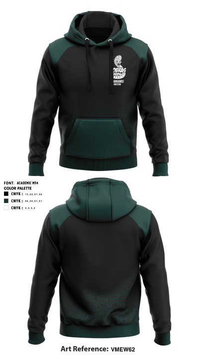 Carrabec High School Soccer 7725553 Hoodie - 1