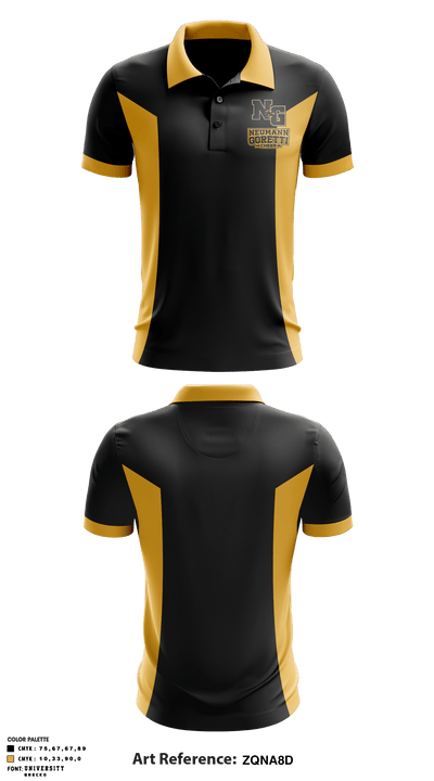 Neumann-Goretti High School Cheer 31013050 Short Sleeve Performance Polo - 1